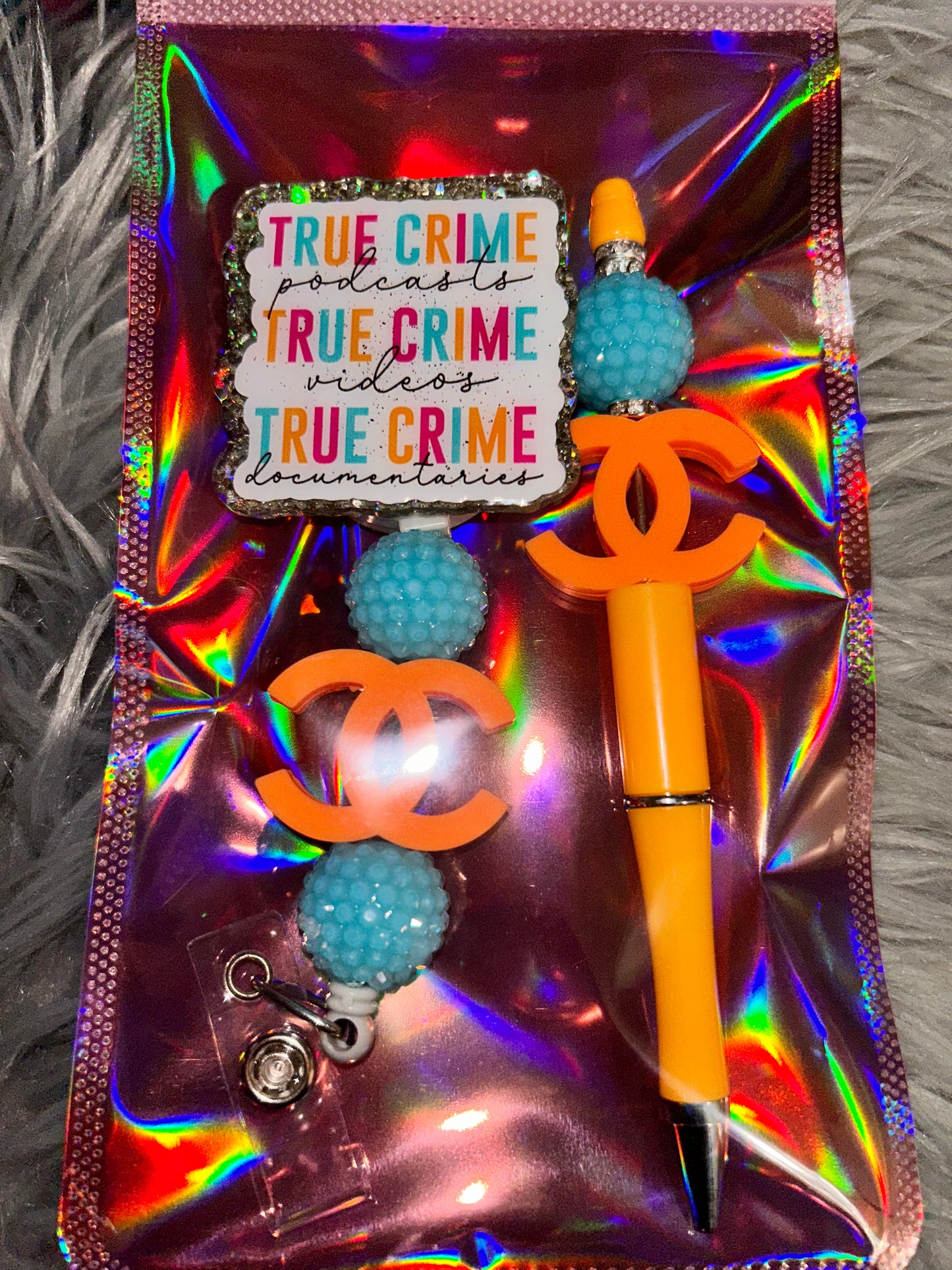 True Crime Junkie 🧡 - Badge Only