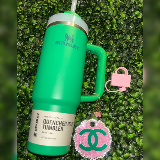 Green & Pink Tumbler 💚🩷
